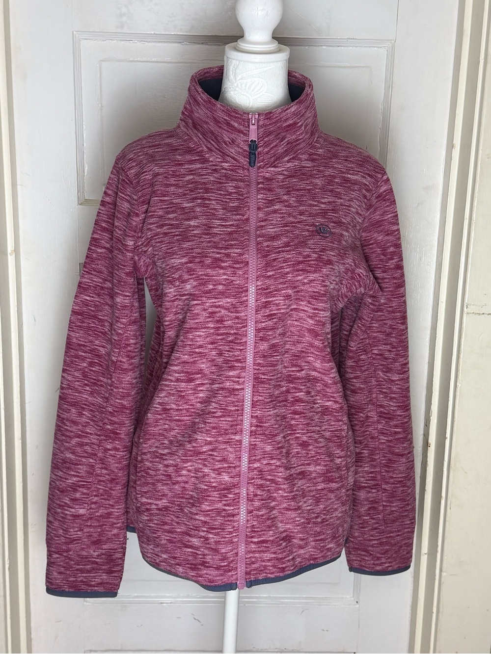 Fat Face Rosewood Marled Full Zip Fleece